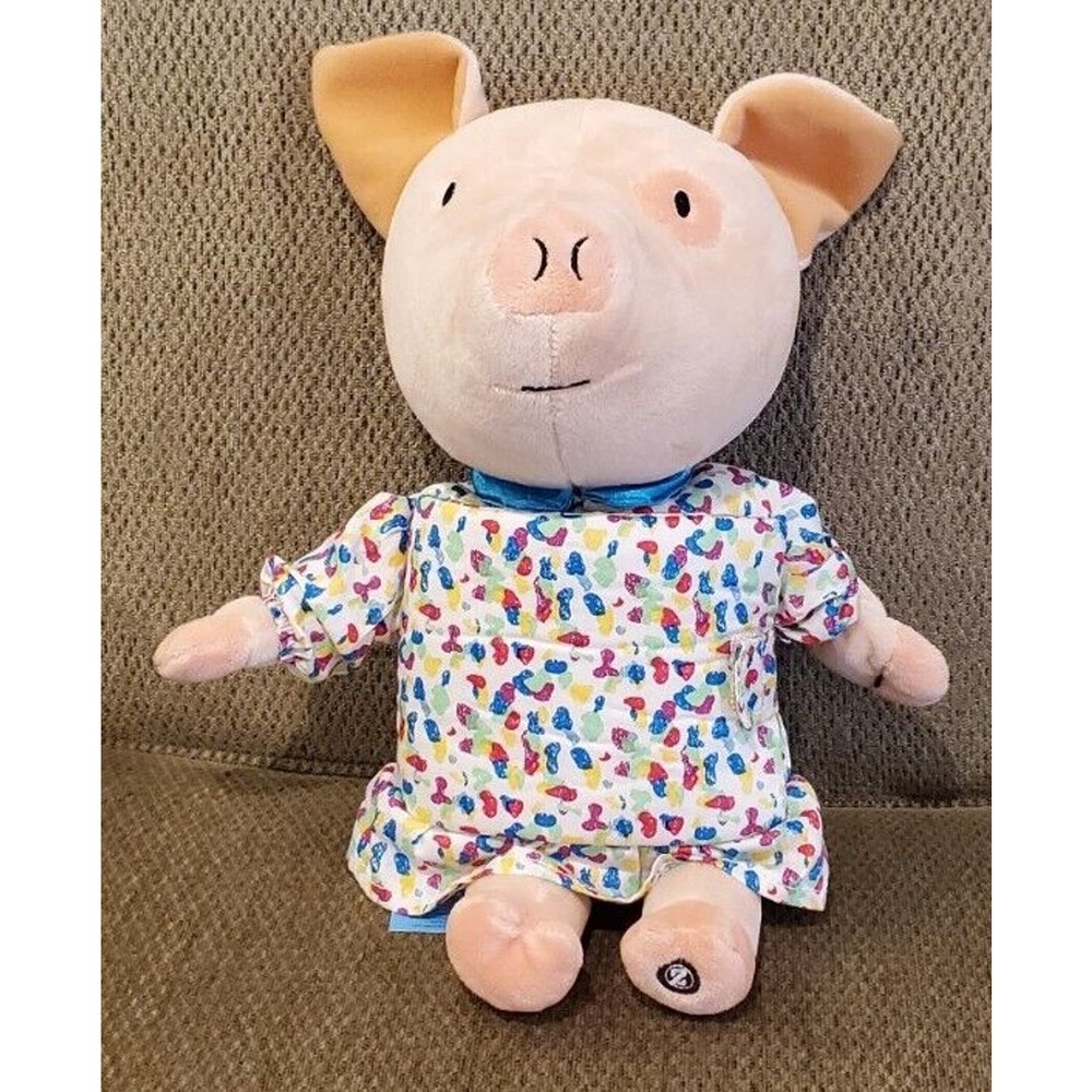 14" Zoobies Pig Book Combo Stuffed Animal Plush Toy If You Give A Pig A Party